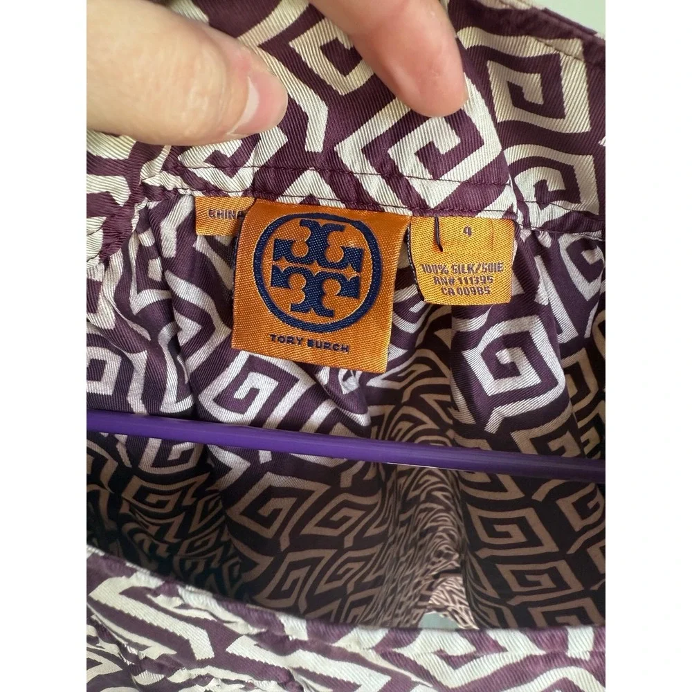 Tory‎ Burch silk women's top Blouse shirt silk 4